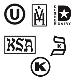 Multiple symbols for Kosher food certification