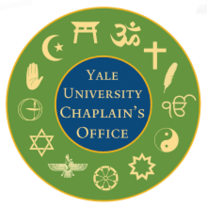 a circle saying 'Yale University Chaplain's Office' in the center, surrounded by multifaith logos.